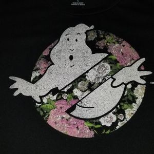 Floral Ghostbusters graphic tee